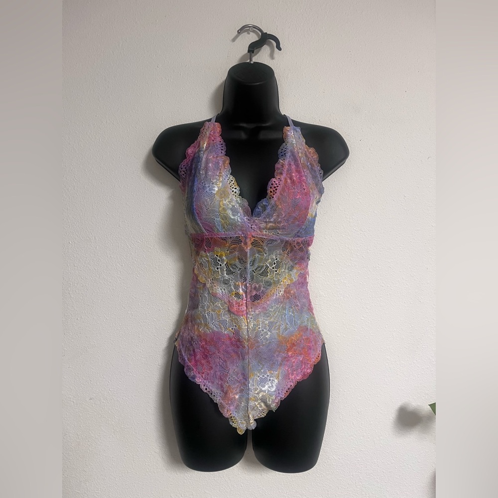 Colorful Lace Bodysuit